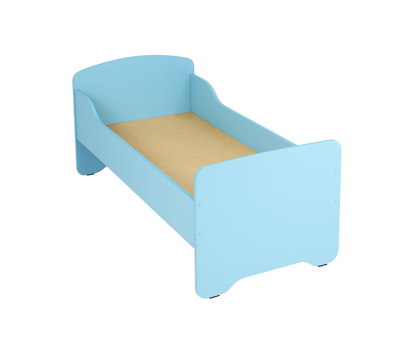 Дитяче 1-спальне ліжко з високими бильцями, ЛЕЛЕКА, 1432х640х620 мм.